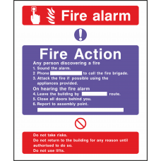 Fire Alarm - Fire Action Notice